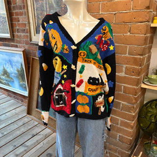 Eagles Eye Knit Halloween Cardigan