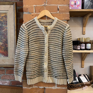 Hand Knit Fine Wool Cardigan