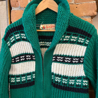 Green Wool Curling Sweater