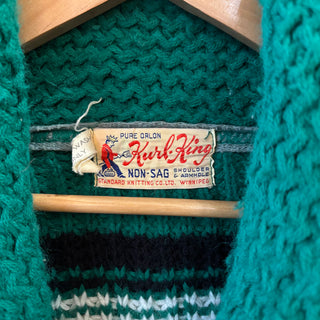Green Wool Curling Sweater