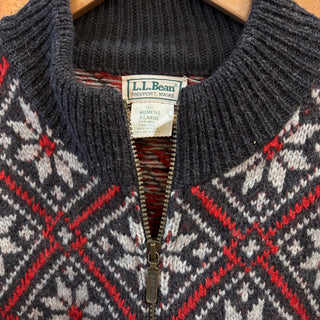 LL Bean Winter Zip Knit