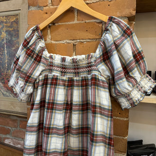AE Winter Plaid Babydoll Dress