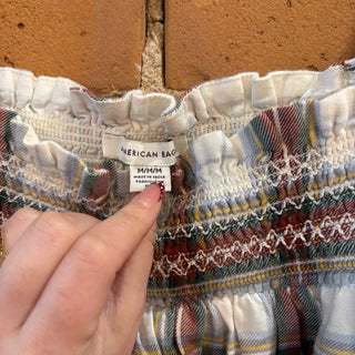 AE Winter Plaid Babydoll Dress