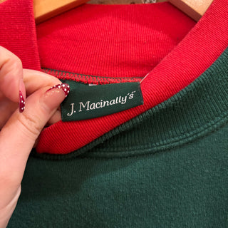 Green Cardinal Winter Crewneck