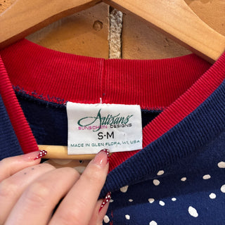 Blue Cardinal Winter Crewneck