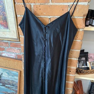 La Senza Long Black Satin Slip
