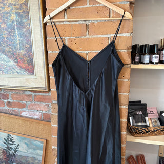 La Senza Long Black Satin Slip