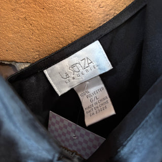 La Senza Long Black Satin Slip