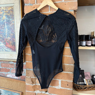 Black Lacey Bodysuit