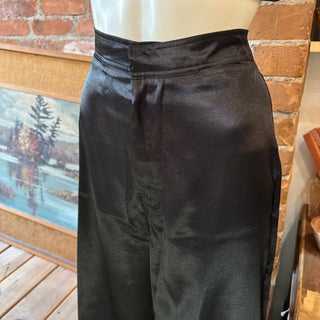 Black Satin Hot Pants