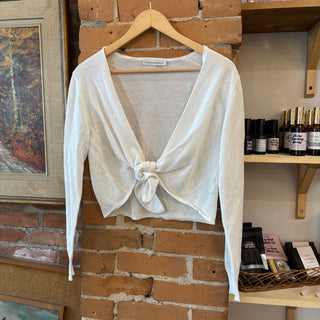 Subtle Shimmer Tie Top