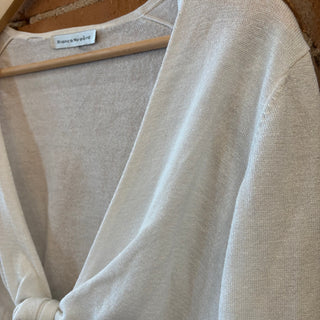 Subtle Shimmer Tie Top