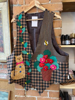 Funky Checkered Handmade Vest