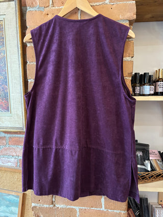 Purple Suede Caroll Reed Zip Tunic
