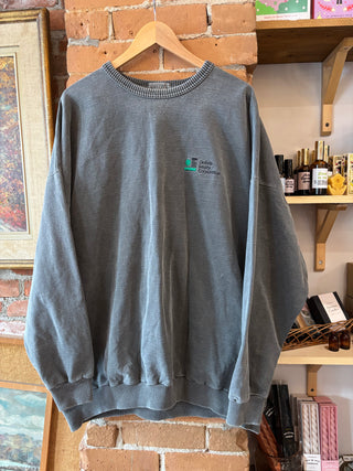 Grey Stonewash Crewneck Sweater