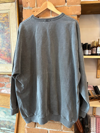 Grey Stonewash Crewneck Sweater