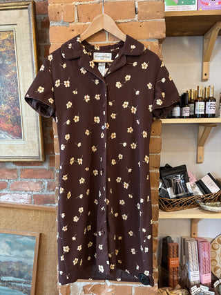 Evan Picone Brown 90s Dress