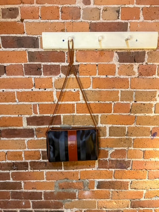 Vintage Fendi Pequin Crossbody Bag