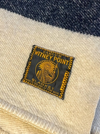 Hudson's Bay Stripe Wool Blanket, Full, Whitney Tag