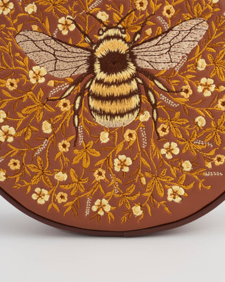 Bumble Bee Tan Circle Purse