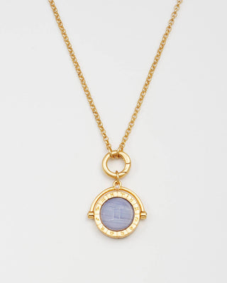 Gemini Zodiac Spinner Necklace