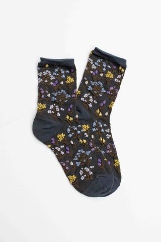 Midnight Wildflower Socks