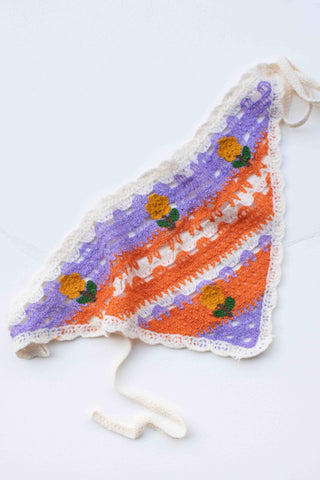 Ocean Breeze Crochet Hair Scarf