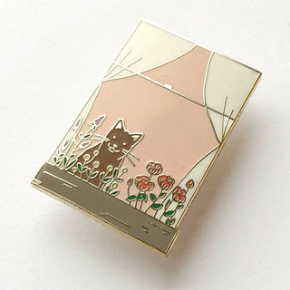 Cat in the Window- Hard Enamel Pin
