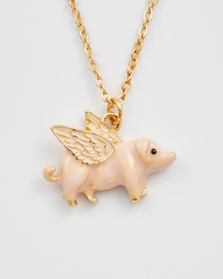 Flying Pig Necklace