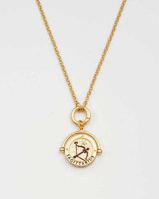 Sagittarius Zodiac Spinner Necklace