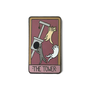 The Tower Pin - Enamel Pin Tarot Card