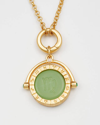 Virgo Zodiac Spinner Necklace