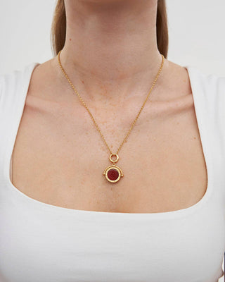 Leo Zodiac Spinner Necklace