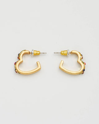 Orla Hedgerow Heart Hoop Earrings