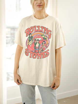 Rolling Stones Vintage Concert Off White Thrifted Tee