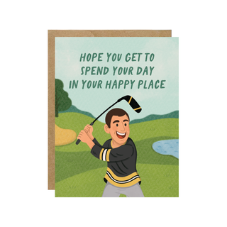 Your Happy Place - Golf Card