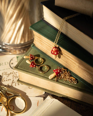 Enamel Mushroom Necklace