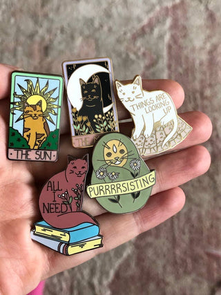 The Moon - Hard Enamel Tarot Pin