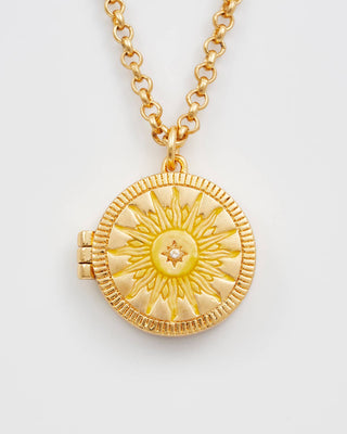 Sun Locket Necklace