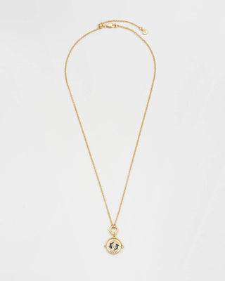 Pisces Zodiac Spinner Necklace