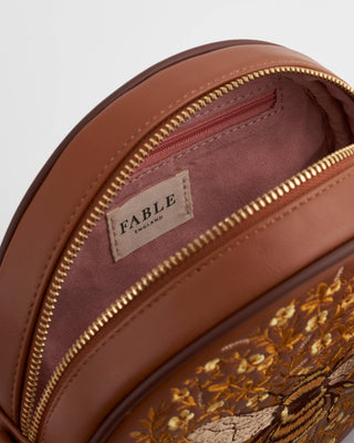 Bumble Bee Tan Circle Purse