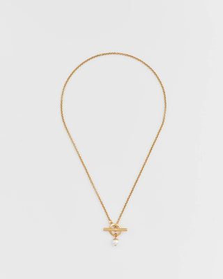 Plain Gold Toggle Necklace