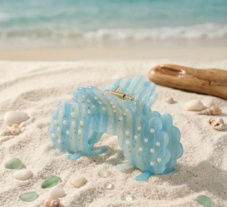 Beach Pearl Seashell Hair Claw Clip - 3 Colors