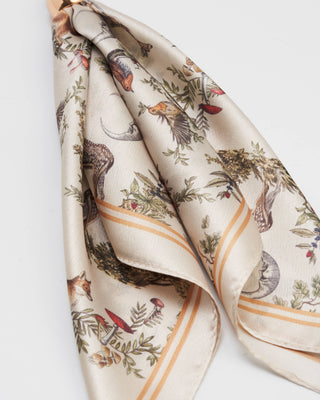 Scarf Bag Charm in Ivory Into the Woods