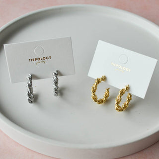 Aella Whirlwind Hoop Earrings