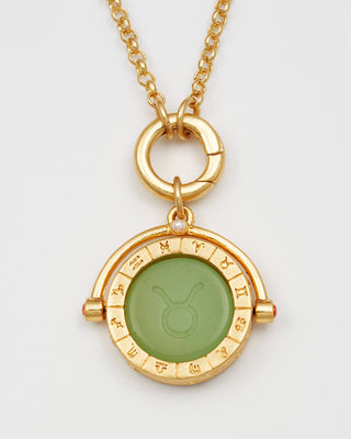 Taurus Zodiac Spinner Necklace