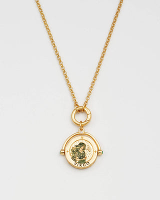 Virgo Zodiac Spinner Necklace