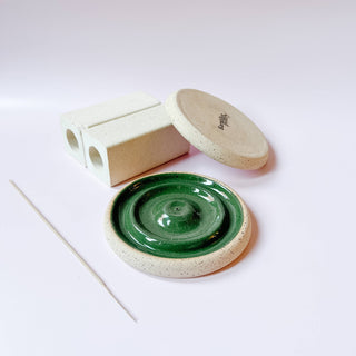 Ceramic Incense Holder | Pink Or Green  | Made To Order