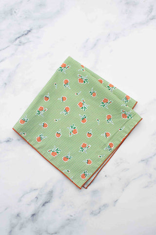 Picnic Floral Cotton Square Scarf