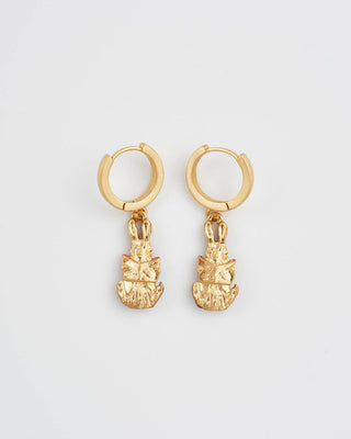 Fable x Peter Rabbit Reading Charm Huggie Earrings